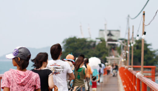 津島神社で「夏季例大祭」が2023年8月4日 (金)、5日 (土)に開催！1年に1度本殿への橋がかかる2日間