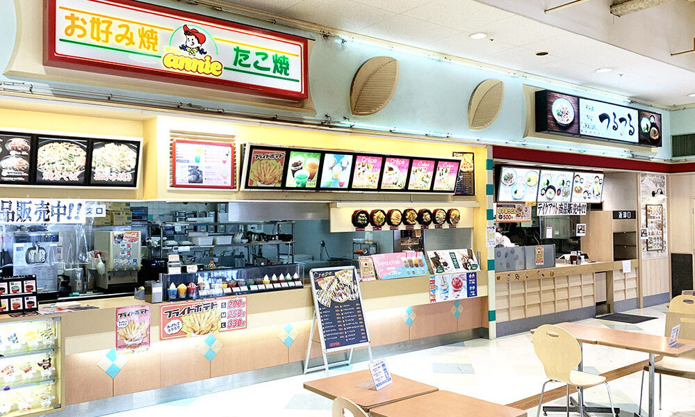 フジグラン丸亀店のフードコートにある「アニー・つるつる」が2026年2月15日 (日)をもって閉店
